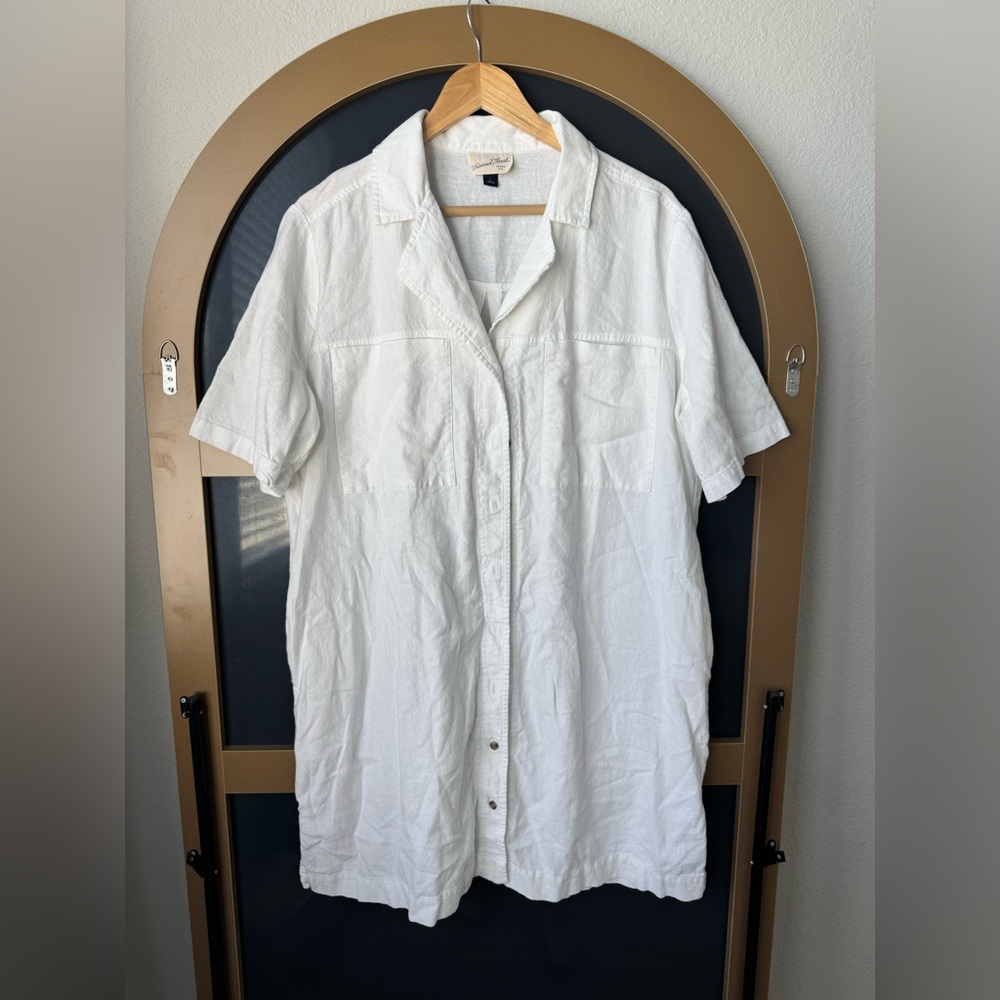 Universal Thread White Shirtdress White Size Large